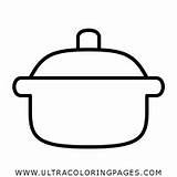 Panela Louche Coloriage Olla Colorir Coloritou Colorier Imprimer  sketch template