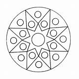Simple Kaleidoscope Coloring Pages sketch template