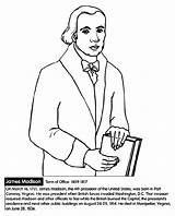 US President James Madison  Crayolacouk sketch template