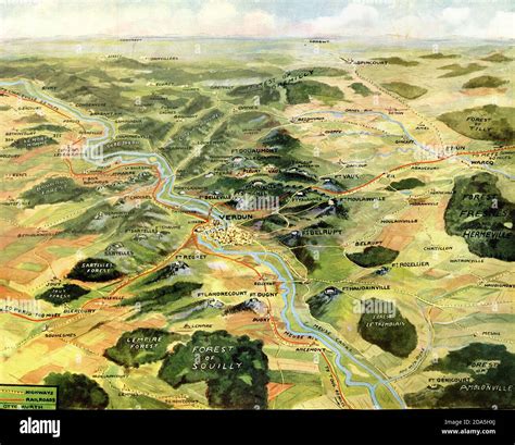 Battle Of Verdun Map