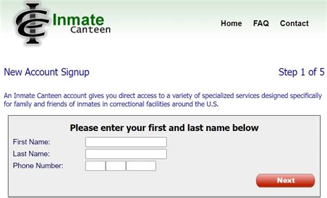 Team 3 Inmate Canteen Login - Login pages Info