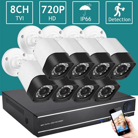 Home Security Wifi Wired IP Camera System CCTV SET Outdoor Video ...