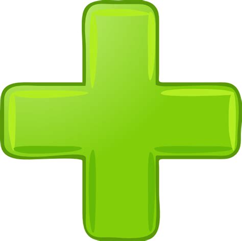 Green Plus Sign Clip Art at Clker.com - vector clip art online, royalty ...