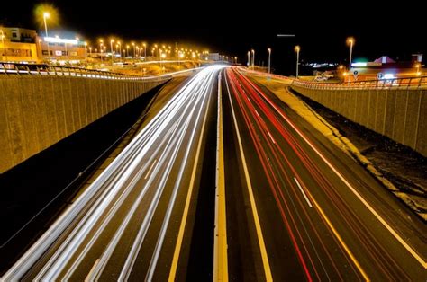 Premium Photo | Picture of an highway road in the night time