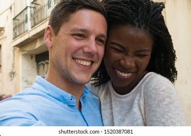Happy Excited Mix Raced Couple Having Stock Photo 1520387081 | Shutterstock