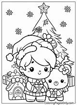 63 Cute Christmas Coloring Pages  ColoringPagesOnlycom sketch template