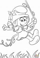 Smurflily From Smurfs The Lost Village coloring Page  Free Printable sketch template