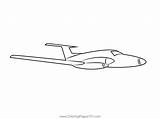 Jet Aircraft Coloring Page For Kids  Free Aeroplanes Printable sketch template