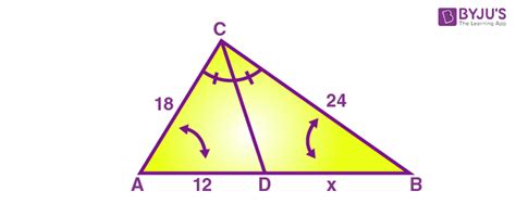 Angle Bisector Theorem (in a Triangle) - Proof and Examples