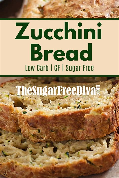 Sugar Free Homemade Zucchini Bread | Sugar free recipes desserts, Sugar free zucchini bread ...