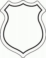 Police Badge Coloring Page  Home sketch template