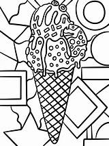 Ice Cream In Cone Sweet Food Coloring Page 17197854 Vector Art At Vecteezy sketch template