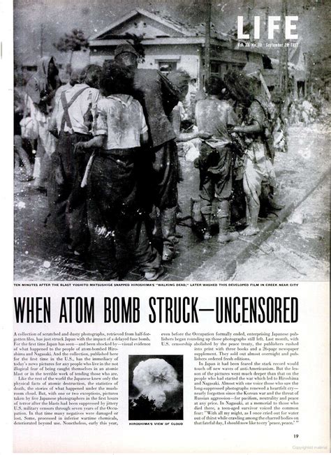 70 years ago: atomic bombing of Hiroshima