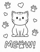 30 Free Printable Cat Coloring Pages – All American Holiday sketch template