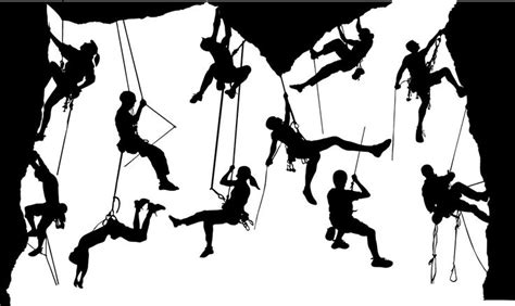 Climber silhouettes vector download, Climber silhouettes 2020, Climber silhouettes png hd ...