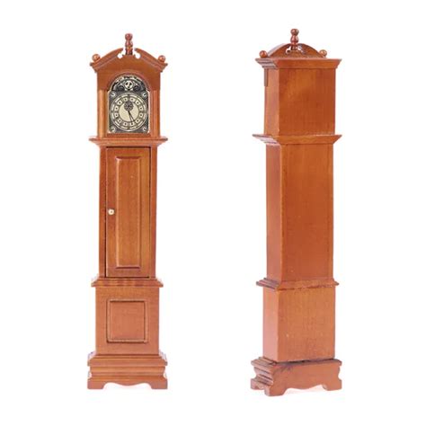 1:12 DOLLHOUSE MINIATURE Wood Floor Clock Grandfather Clock Doll Furniture ModQ6 $10.74 - PicClick