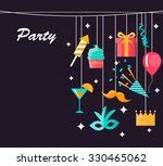 Image of Birthday Party Background with Stars and Balloons | Freebie.Photography