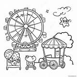 County Fair Fun Activities Coloring Page 45683 36102 sketch template