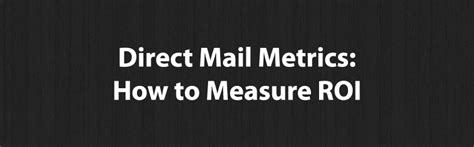 Direct Mail Metrics: How to Measure ROI - Fundraising Report Card