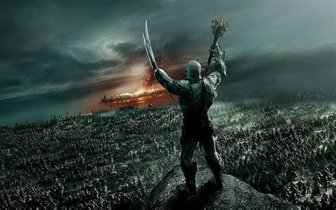 HD wallpaper: game scene, fantasy, orcs, army, The Hobbit: The Battle of the Five Armies ...