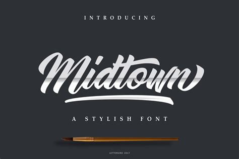 Midtown Font | Script Fonts ~ Creative Market