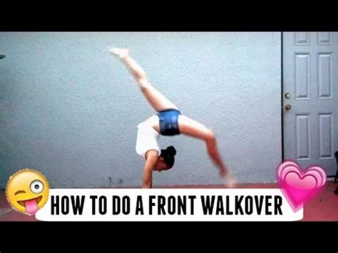 How To Do A Front Walkover - YouTube