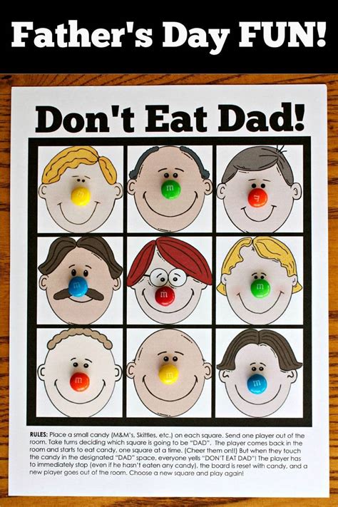 Don't Eat Dad Game ~ Perfect for Family Night (she: Veronica) | Father ...