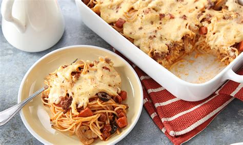 Creamy Baked Spaghetti Recipe | Life Gets Better | Del Monte