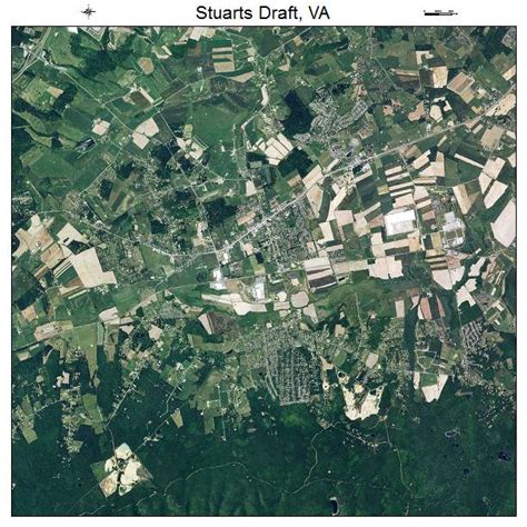 Aerial Photography Map of Stuarts Draft, VA Virginia