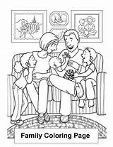 Happy Family Coloring sketch template