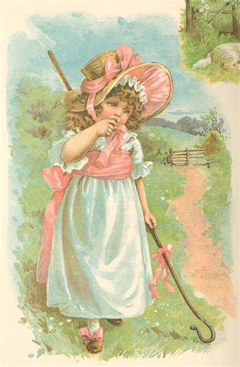 vintage little bo peep illustration | Little bo peep, August themes, Bo peep