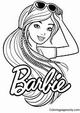 barbie With sunglasses On Her Head And The Word Above It In  sketch template