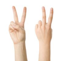 Victory OR Peace Hand Gesture Stock Photos - FreeImages.com