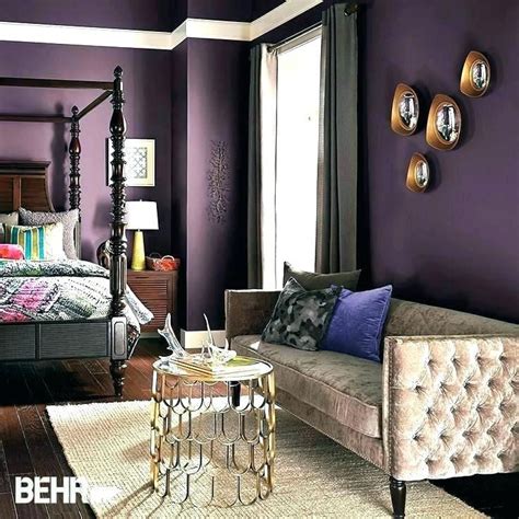 Image result for dark purple walls | Purple bedrooms, Living room paint, Home bedroom