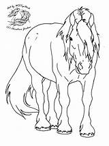 Draft Horse Coloring Pages sketch template