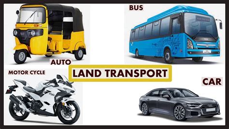 LAND TRANSPORT || ROAD TRANSPORT VEHICLES FOR KIDS || TRANSPORT VEHICLES FOR CHILDREN EDUCATION ...