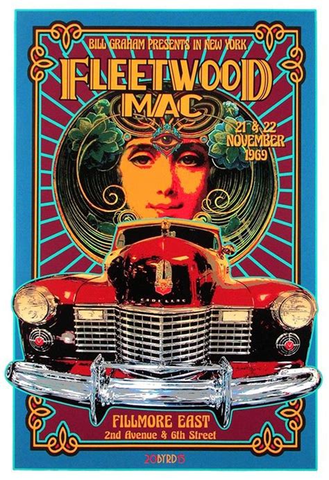 Fleetwood Mac - Filmore East - Nov 1969 - Poster 13x19" in 2021 ...
