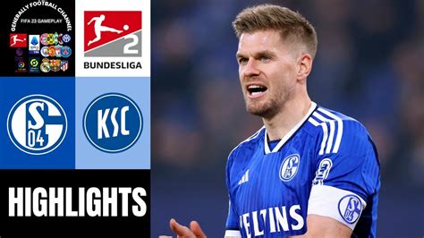 FC Schalke vs Karlsruher SC 27.Spieltag Bundesliga 2 Highlights - YouTube