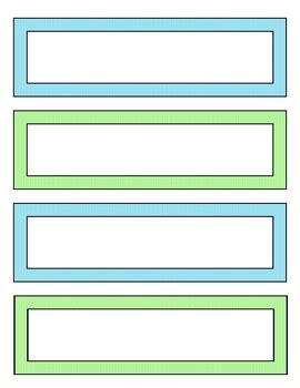 Name Plate Template For Kids | HQ Printable Documents