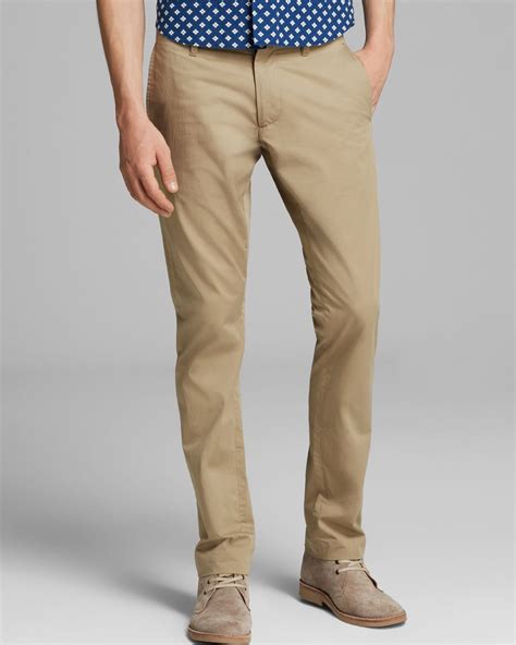 slim fit khaki pants for men - Pi Pants