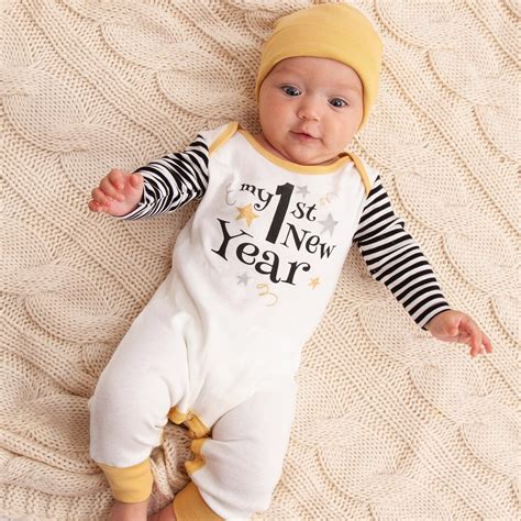 Baby New Year Outfit Cotton Baby Romper My 1st New Year Girl Boy ...