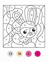 Premium Vector  Color By Number Activity Code For sketch template