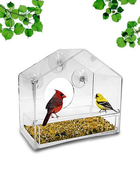 Buy Nature Gear Window Bird Feeder - Refillable Sliding Tray - Weather ...