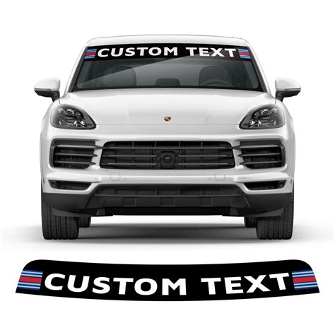 Windshield Martini Racing decals, for Cayenne / Macan