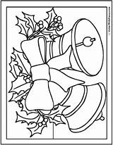 Christmas Bell Coloring Sheet sketch template
