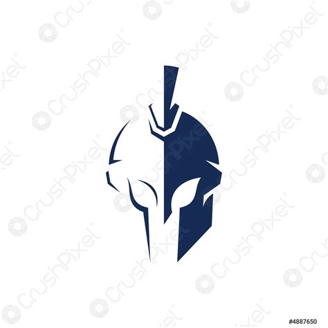 Spartan Helmet Logo design vector Spartan Logo template - stock vector ...