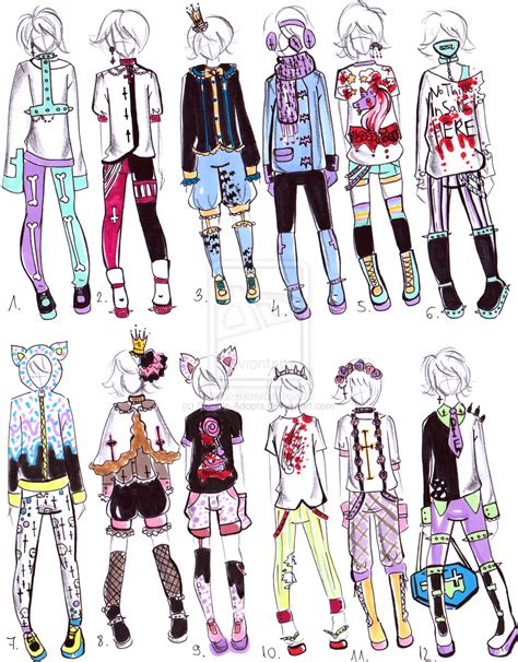 -CLOSED- Pastel goth male clothes by Guppie-Adopts on deviantART | Pastel goth outfits, Drawing ...
