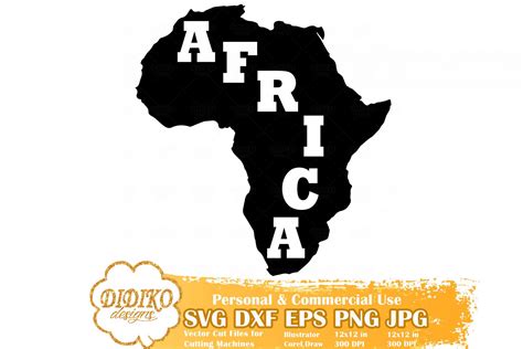 Digital Silhouette Svg Files For Cricut Africa Frame Africa Map Frame | The Best Porn Website