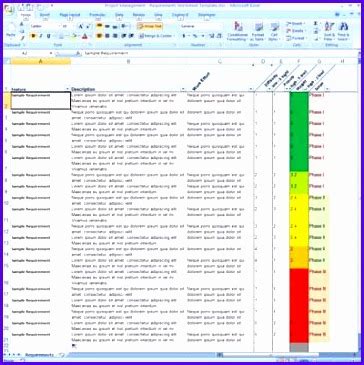 7 Project Requirements Template Excel - Excel Templates