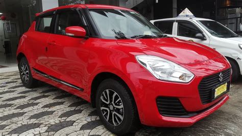 Maruti Suzuki Swift VXi BS6 2021 - Solid Fire Red | Walkaround Review - YouTube